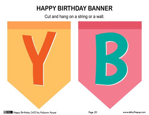 Happy Birthday Bunting Flag Banner | Free Printable Papercraft Templates