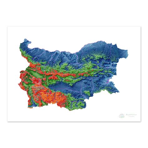 Elevation Map Of Bulgaria