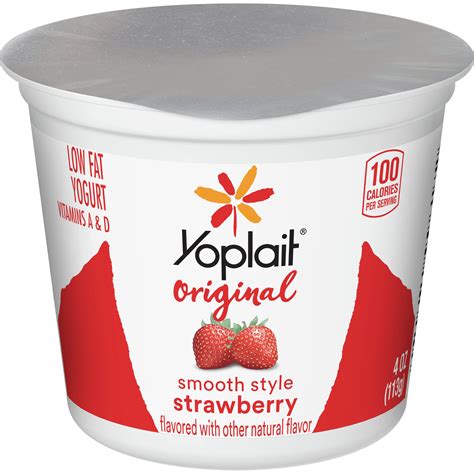 Yoplait Original Yogurt Single Serve Variety Strawberry Banana 4 Ounce