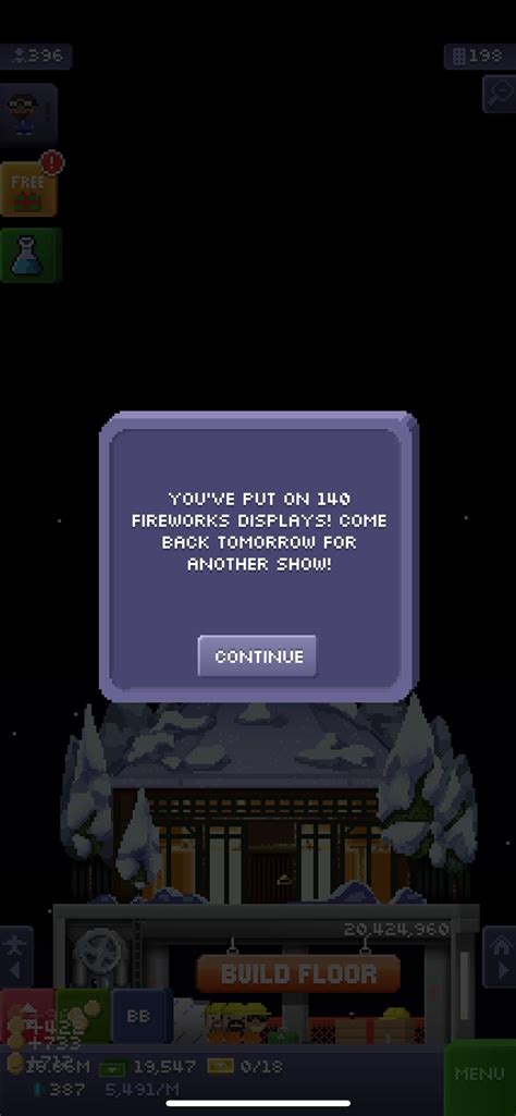 140 days in, tower 80% complete : r/tinytower