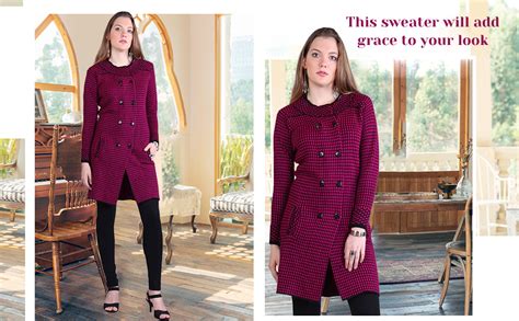 Buy MONTREX Pink Double Breasted Coat for Women at Amazon.in