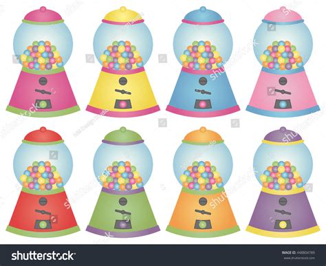 Gumball Machine Digital Clip Art Vector Stock Vector (Royalty Free ...