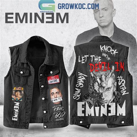 Eminem Let The Devil In Sleeveless Denim Jacket HG – Designfullprint