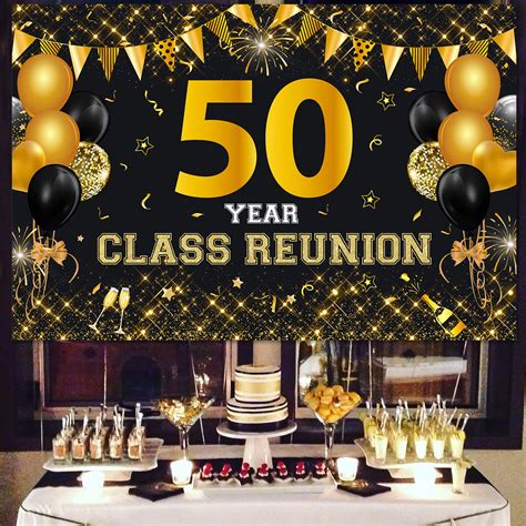 High School Class Reunion Ideas 40 Year Class Reunion Backdrop Black