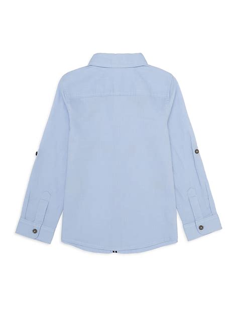 Buy Pure Cotton Embroidered Spread Collar Shirt at Marks & Spencer