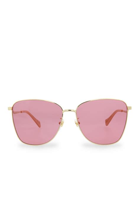 Pink Lens Sunglasses by Gucci | Rent the Runway