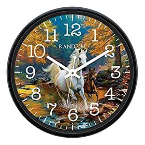Buy RANDOM 12 Inch Wall Clock for Living Room, Bedroom, Home, Office ...