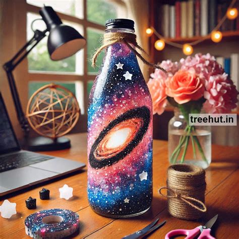 Galaxy Bottle Decoration Ideas, Bottle Craft Ideas