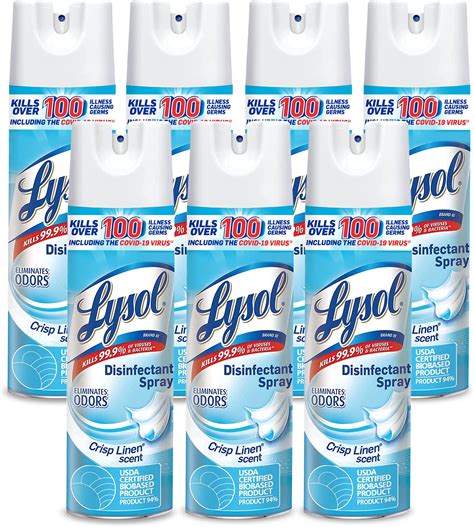 Amazon.com: Lysol Disinfectant Spray + Fabric Disinfectant, Sanitizing ...