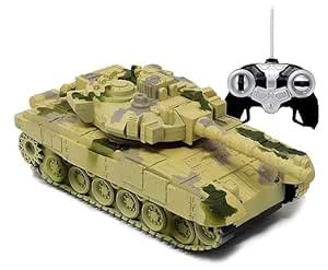 Toyslance Remote Control Army Battle Tank 360 Rotating Turret with ...