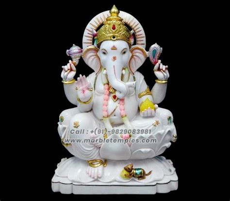 White Marble Ganesh Statues & Lakshmi Ganesh Idols Maker Jaipur ...