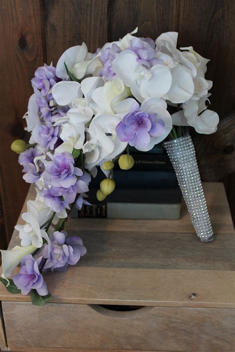 Elegant Cascade Bridal Bouquet — Silk Wedding Flowers and Bouquets ...
