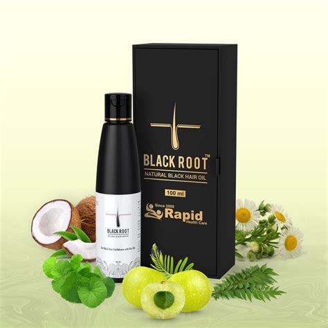 Black Root Natural Hair Oil - 100ml + Free Shampoo 50ml