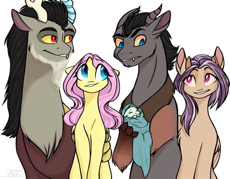 Mlp Discord And Fluttershy Kids