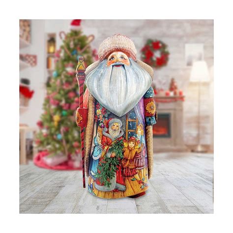 Buy G. Debrekht Christmas Night Father Frost Santa Carved Wood & Hand ...