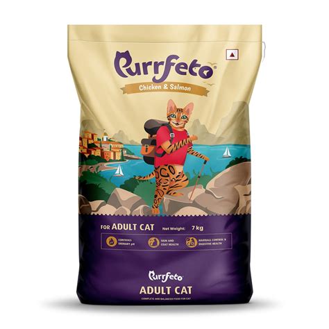 Purrfeto Adult Dry Cat Food | Chicken & Salmon | 7 kg |40% Reduction in ...