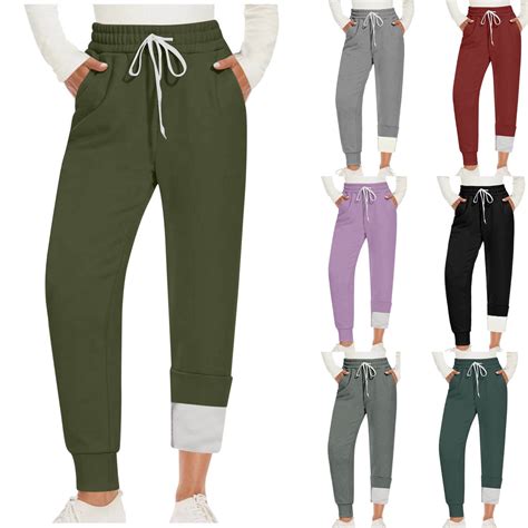 Fall Saving! HVOBTTY Women's Slim Leg Sweatpants, Fall and Winter Pants ...