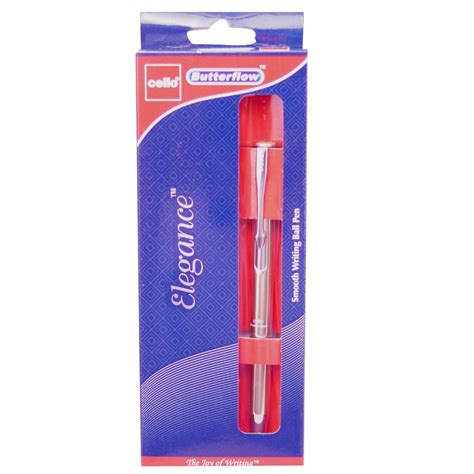Cello Butterflow Elegance Model:16970 Gold Color Body Click Type Ball Pen