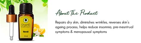 Organic Harvest Neroli Essential Oil, For Skin Moisturization, Stress ...