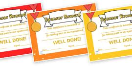 👉 Spanish Reward Certificates - Primary Resources