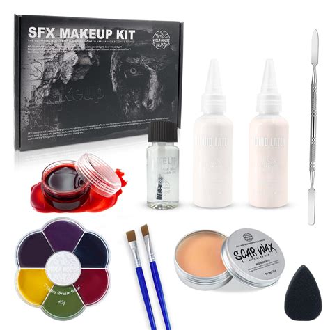 Amazon.com : VIOLA HOUSE SFX Makeup Kit, Halloween Special Effects ...