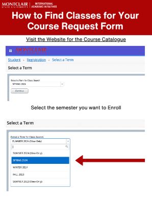 Fillable Online How to Find Classes for Your Course Request Form Fax ...