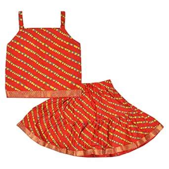 Buy Decot Paradise Girls Rajasthani Print Lehenga Choli (3) at Amazon.in