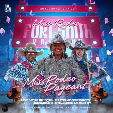 Miss Rodeo Fort Smith Pageant Crowning Day 2024, Kay Rodgers Park ...