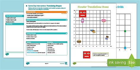 👉 Year 5 Maths Same-Day Intervention Plan: Translating Shapes