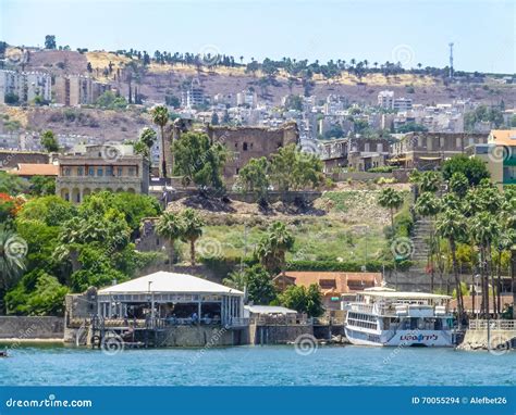 Tiberias - City on the Hill on the Shore of the Sea of Galilee, Israel ...