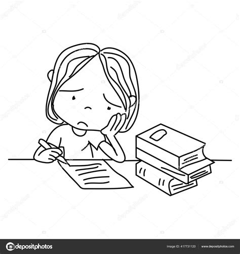 Student Sleeping In Class Cartoon