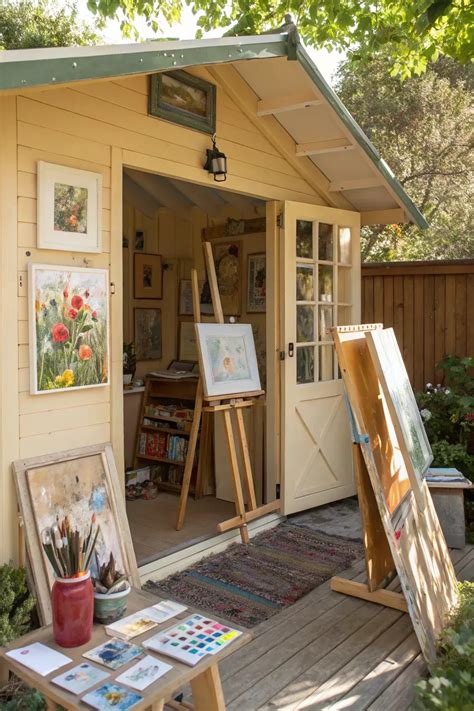 16+ Inspiring Office Shed Ideas for Your Backyard in 2025 | Art studio ...