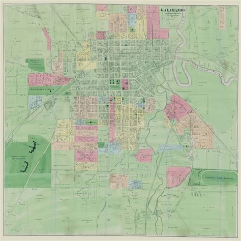 Kalamazoo County Map Cities