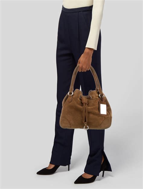 Ralph Lauren Suede Shoulder Bag - Brown Shoulder Bags, Handbags ...