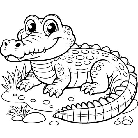 Crocodile Coloring Pages Kids Coloring Pages