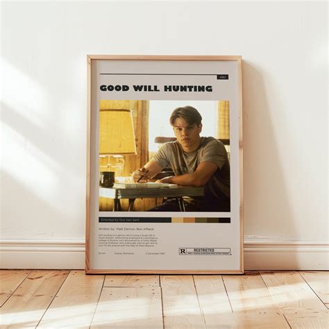 Good Will Hunting Poster, Matt Damon Wall Art, Minimalist Wall Decor ...