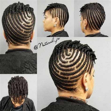 Cornrows For Short Hair | Protective hairstyles for natural hair, Short ...