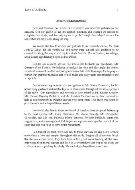 Group 3 Psalms Level of Gullibility 1 - ACKNOWLEDGEMENT First and ...