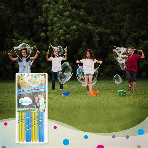 4 Big Bubble Wands: Making Giant Bubbles. Great Birthday Activity and ...