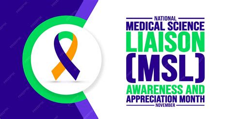 Premium Vector | November is national medical science liaison msl awareness and appreciation ...