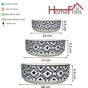 Buy Homefrills Studio Pottery Hand-Painted Ceramic Salad Tray/Bowl ...