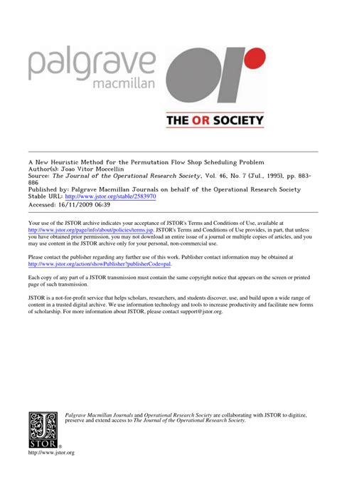 Image result for Permutation Flow Shop Scheduling Example