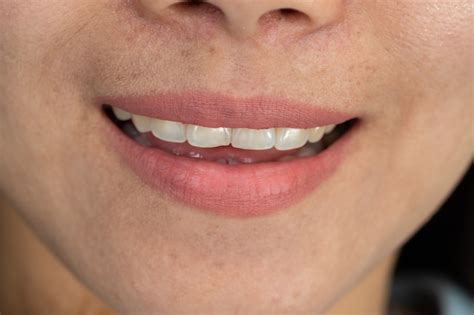 Closeup woman mouth, girl lip, asian woman | Premium Photo