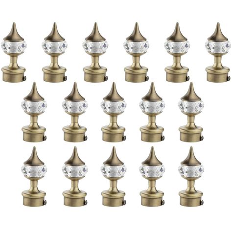 Buy RKOING® Diamond Stainless Steel Curtain Bracket Parda Holder Rod ...