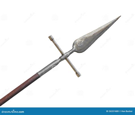 Metal Lance or Spear Head with Shaft Isolated. Stock Photo - Image of retro, lance: 26331680