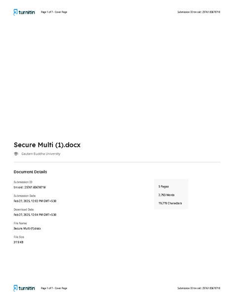 Secure Multi-Signature Scheme: AI Writing Overview (Submission ID ...