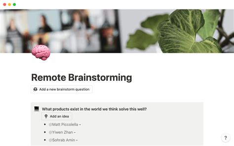Drive Innovation through Effective Brainstorming | Notion