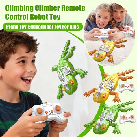Wall Climbing Lizard, Wall Crawler Robot Gecko Remote Control, Floor ...