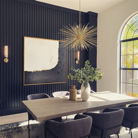 Black Dining Room Walls