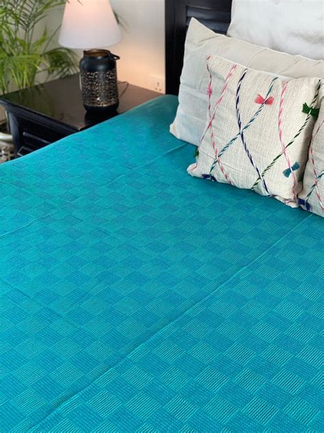 Vega Cotton Hand Woven Bedspread – TEERTHA INDIA